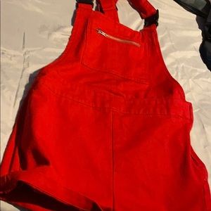 Forever 21 Red Overall set